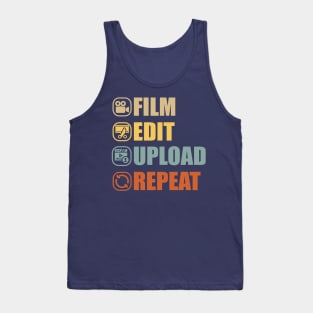 Film Edit Upload Repeat Tank Top